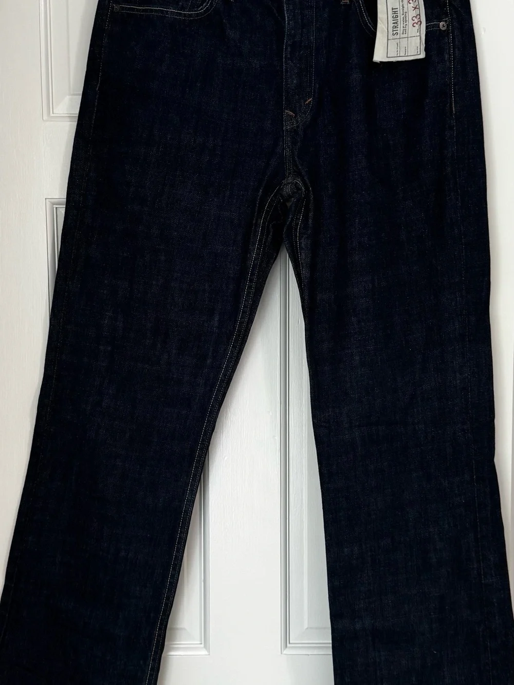 Banana Republic Straight Fit Jeans Men’s 33x32 Dark Wash 100% Cotton NWT